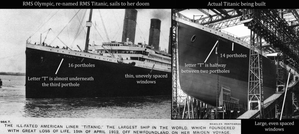 Did The Titanic Really Sink Or Was It Olympic Shorthand