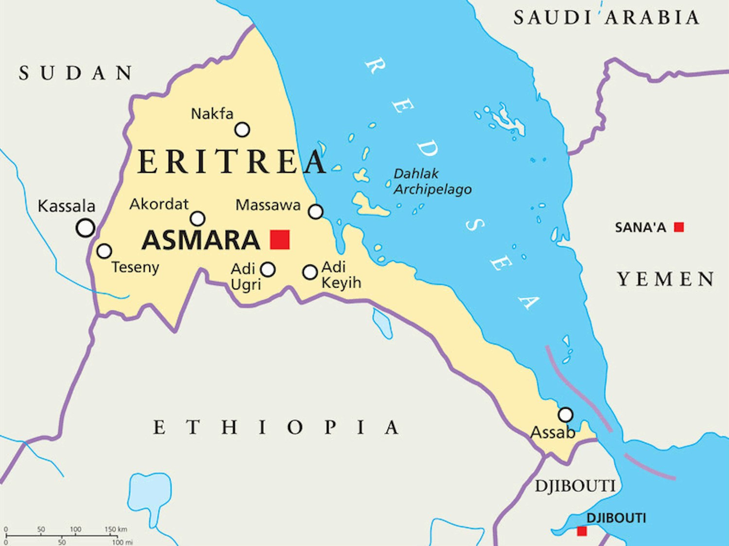 eritrea mapa ile ilgili görsel sonucu
