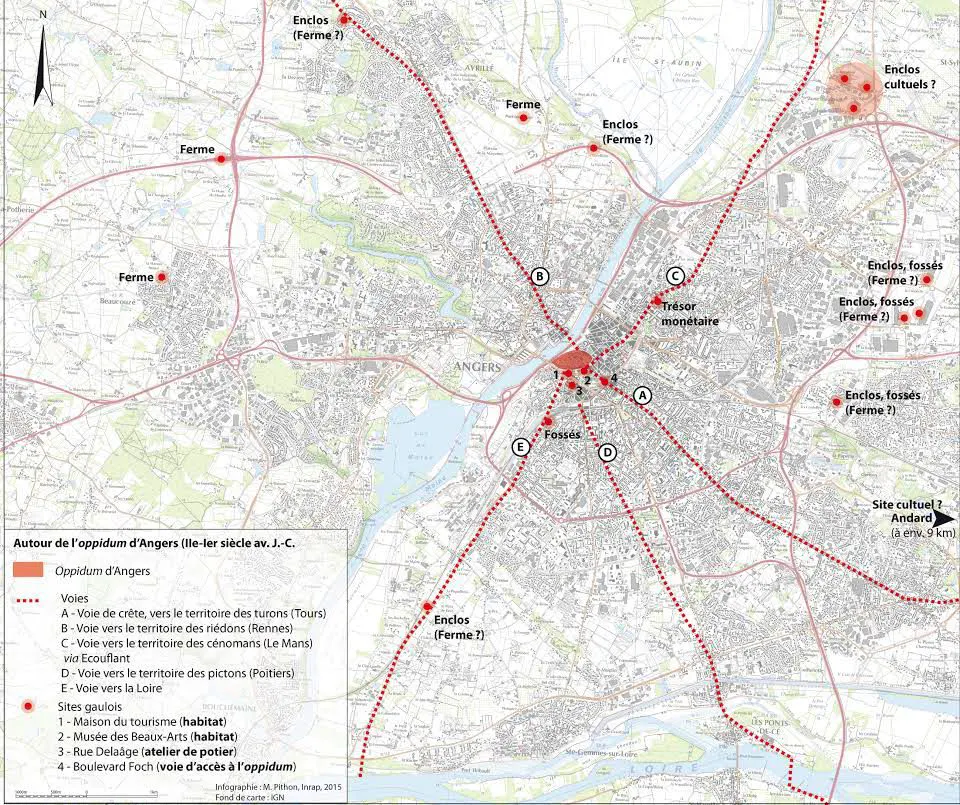 Plan D Angers Avec Noms Des Rues