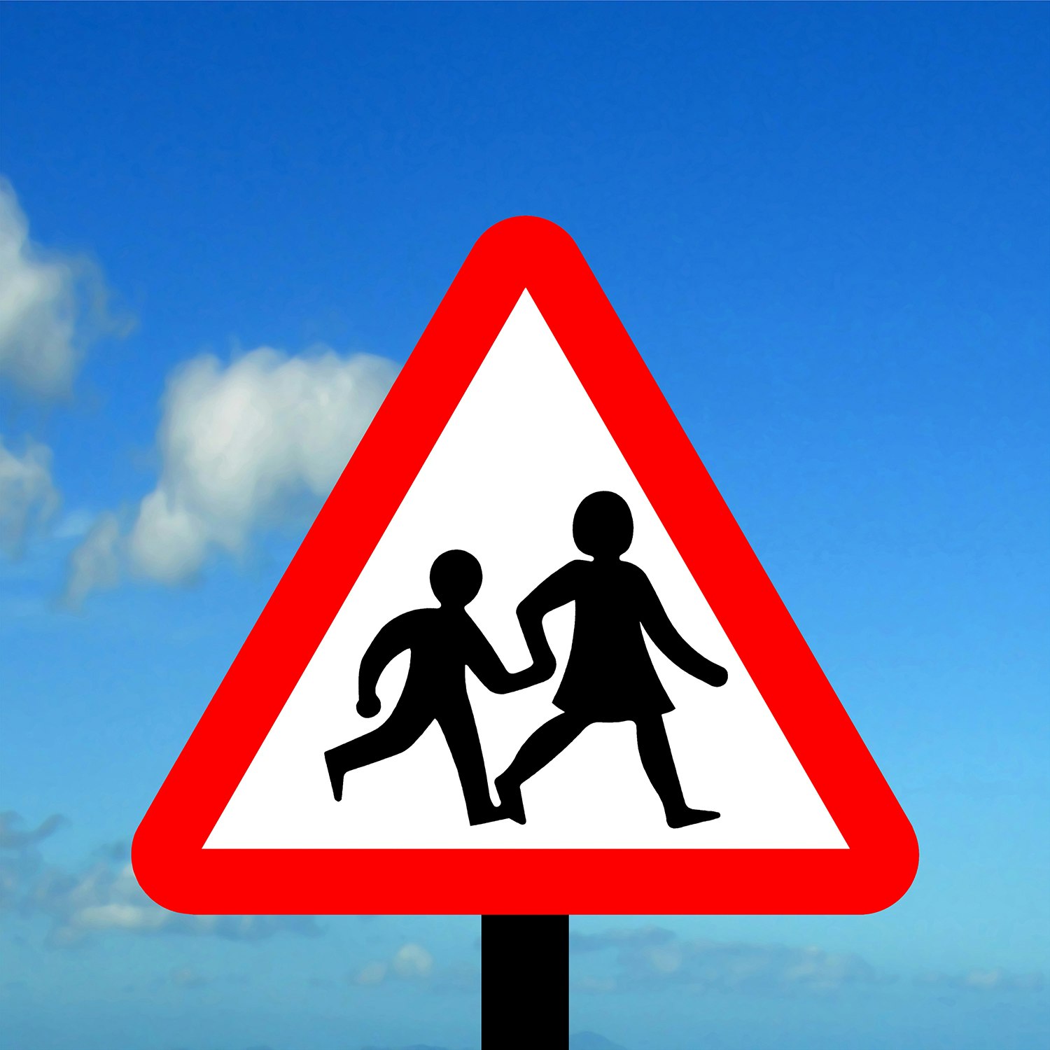 Дорожные знаки дети в треугольнике